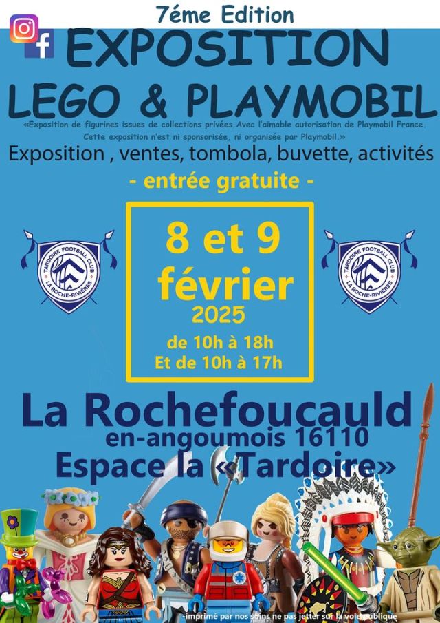 Exposition Playmobil Expo-Ventes Playmobil & LEGO à La Rochefoucauld 2024 à La Rochefoucauld (16110)