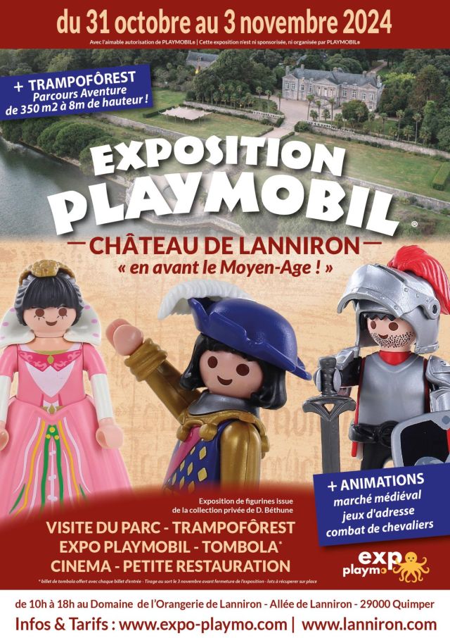 Exposition Playmobil Exposition Playmobil au Château de Lanniron 2024 à Quimper (29000) Exposition Playmobil Exposition Playmobil au Château de Lanniron 2024 à Quimper (29000)