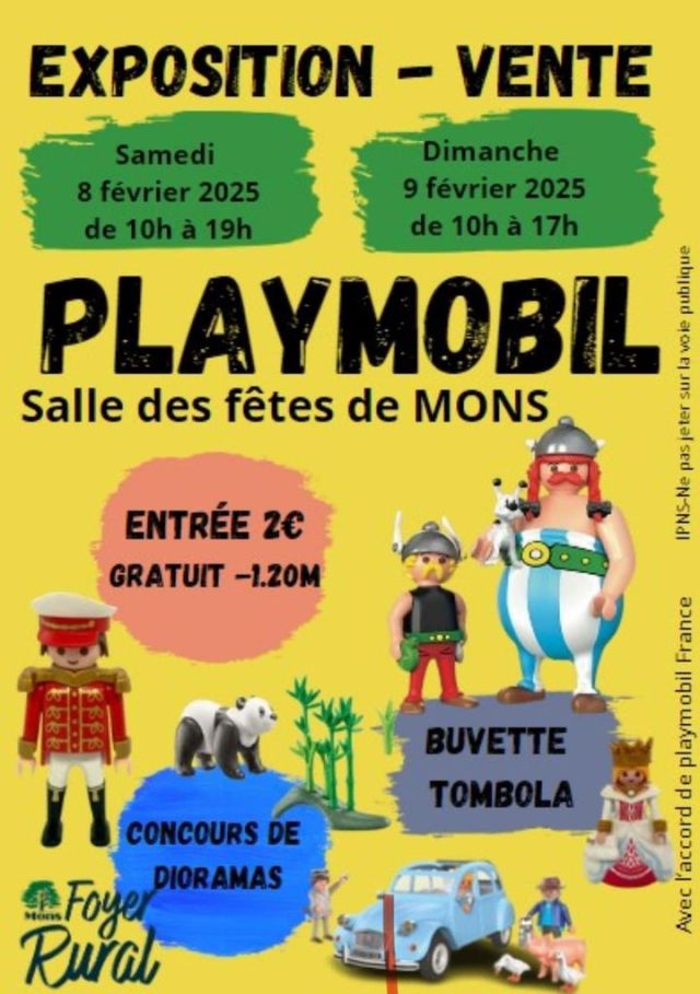 Exposition Playmobil Exposition Vente Playmobil à Mons 2025 à Mons (31280) Exposition Playmobil Exposition Vente Playmobil à Mons 2025 à Mons (31280)