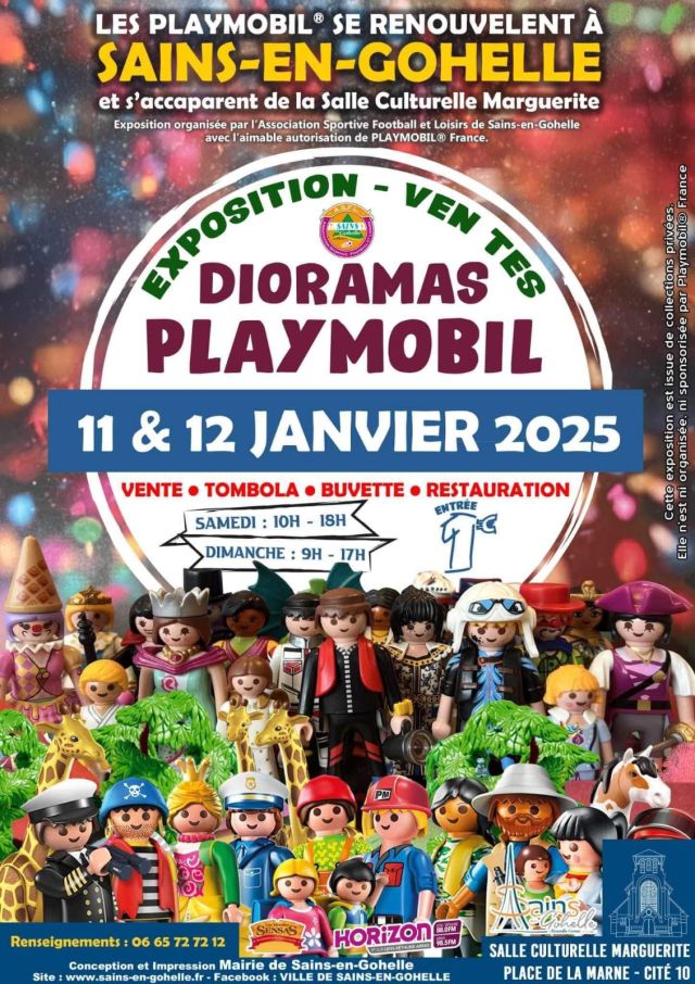 Exposition Playmobil Exposition Vente Playmobil à Sains-en-Gohelle 2025 à Sains-en-Gohelle (62114)