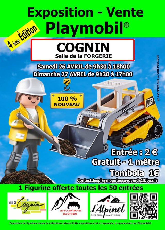 Exposition Playmobil Expo-Vente Playmobil à Cognin 2025 à Cognin (73160)