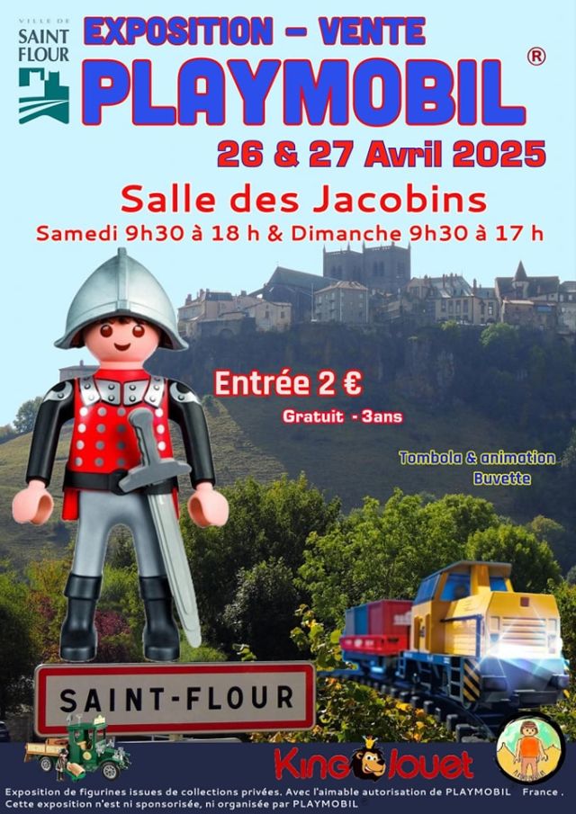 Exposition Playmobil Exposition Vente Playmobil à Saint-Flour 2025 à Saint-Flour (15187) Exposition Playmobil Exposition Vente Playmobil à Saint-Flour 2025 à Saint-Flour (15187)