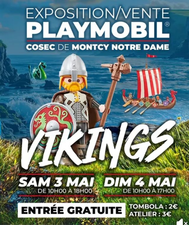 Exposition Playmobil Expo-Ventes Playmobil à Cosec de Montcy-Notre-Dame 2025 à Montcy-Notre-Dame (08090)