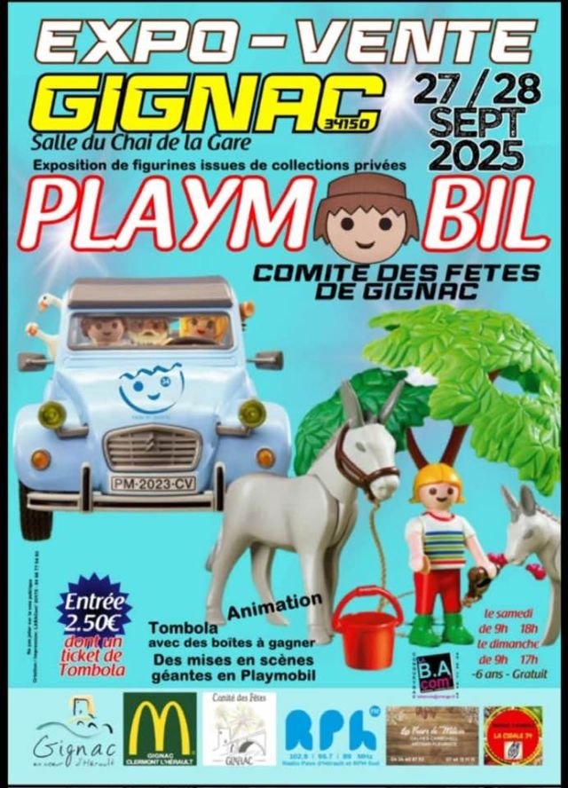 Exposition Playmobil Exposition Vente Playmobil à Gignac 2025 à Gignac (34150) Exposition Playmobil Exposition Vente Playmobil à Gignac 2025 à Gignac (34150)