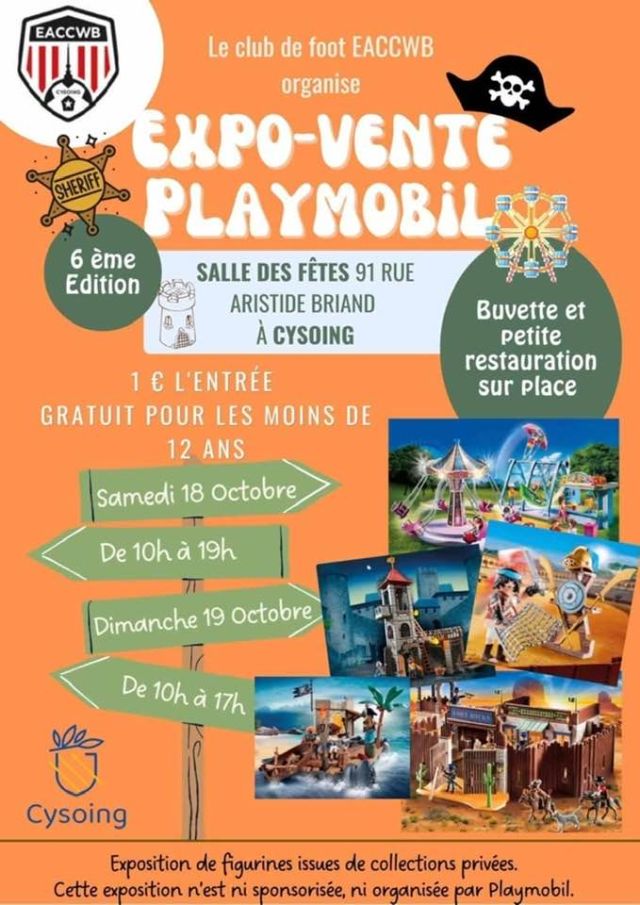 Exposition Playmobil Exposition Vente Playmobil à Cysoing 2025 à Cysoing (59830) Exposition Playmobil Exposition Vente Playmobil à Cysoing 2025 à Cysoing (59830)