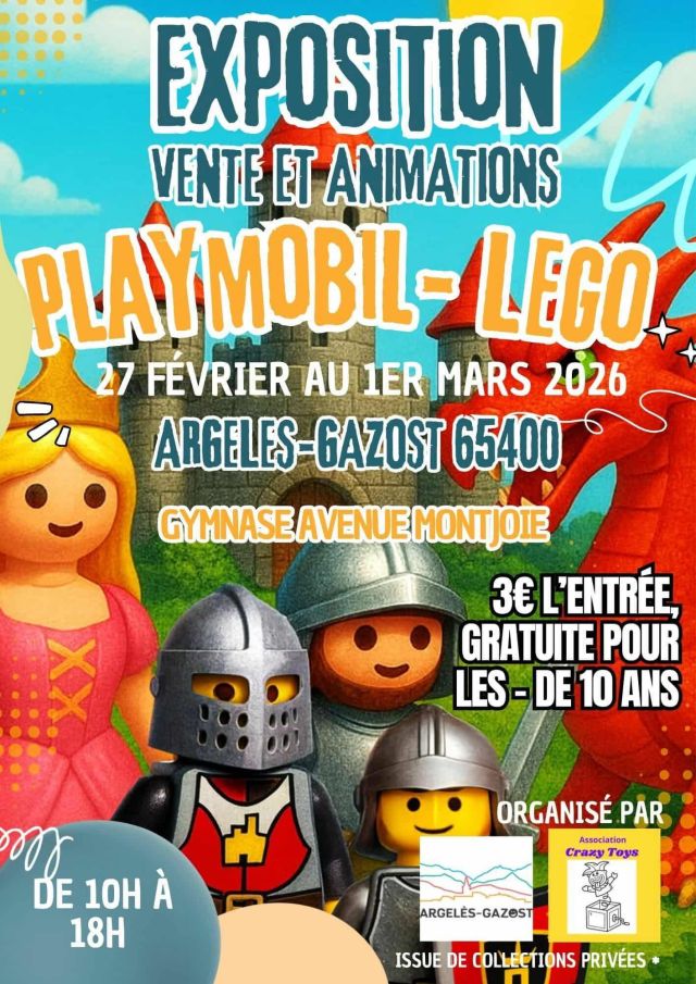Exposition Playmobil Expo Playmobil Argelès-Gazost joue aux Playmobil 2026 à Argelès-Gazost (65400)