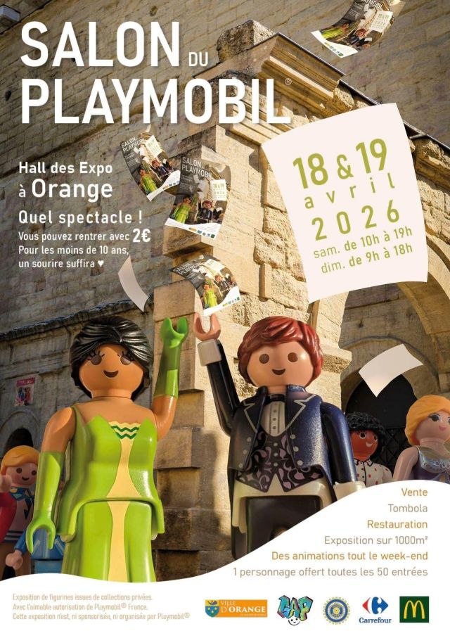 Exposition Playmobil Salon du Playmobil à Orange 2026 à Orange (84100)