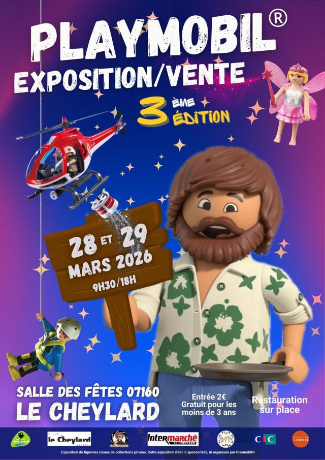 Exposition Playmobil Exposition Vente Playmobil Le Cheylard 2026 à Le Cheylard (07160)