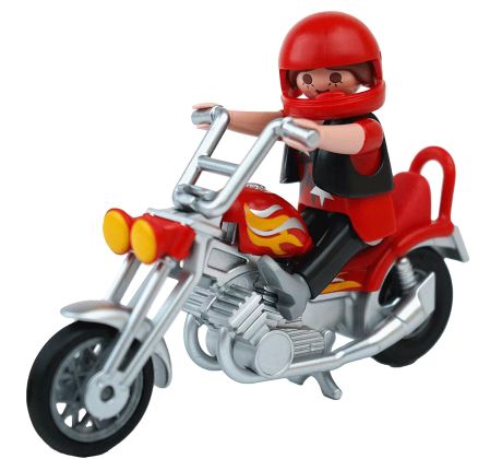 PLAYMOBIL Produits complémentaires 1000 Pilote et moto