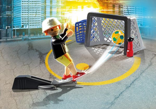 PLAYMOBIL Produits complémentaires 1029 Joueur de football avec mini but