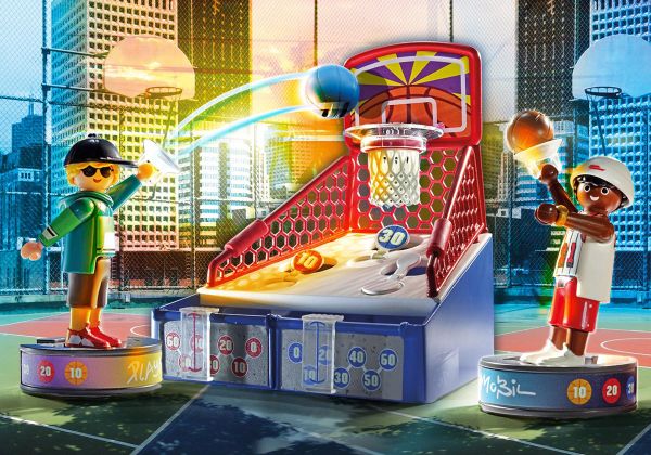 PLAYMOBIL Produits complémentaires 1030 Joueurs de basket-ball avec plateforme de tir