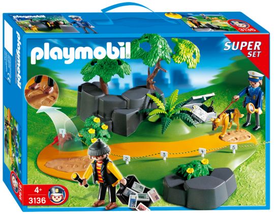 PLAYMOBIL City Action 3136 SuperSet Policier et voleur