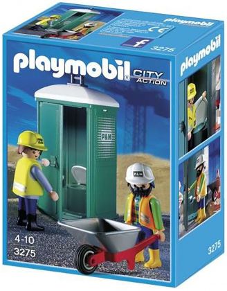 PLAYMOBIL City Action 3275 Toilettes mobiles/ouvriers