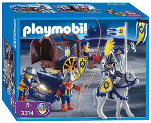 PLAYMOBIL Knights 3314 Convoi royal et trésor