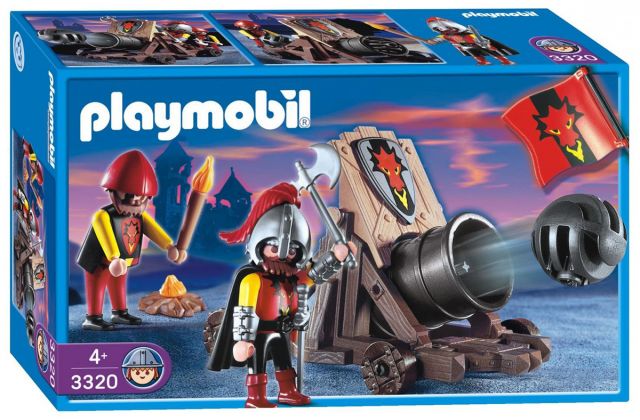 PLAYMOBIL Knights 3320 Gros canon et chevaliers