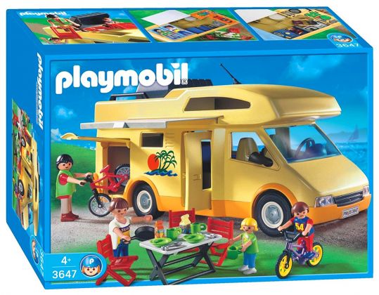 PLAYMOBIL Summer Fun 3647 Famille / camping car