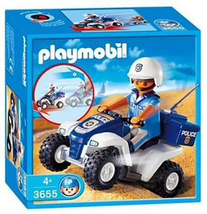 PLAYMOBIL City Action 3655 Policier / Quad