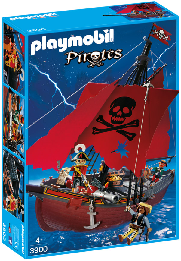 Playmobil Bateau Pirate – Occasion, Complet Pour Aventures