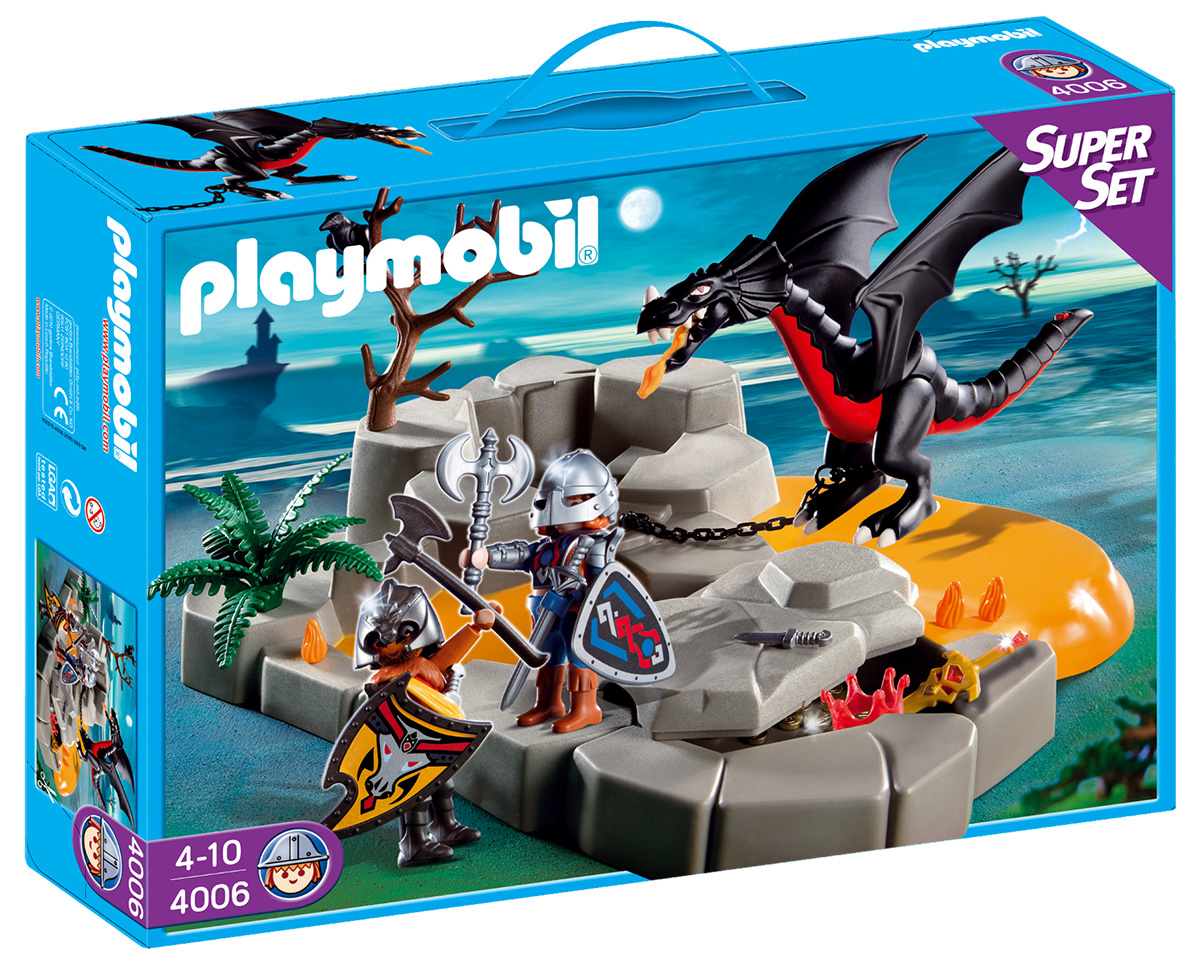 PLAYMOBIL Knights 4006 pas cher Superset Chevaliers dragons