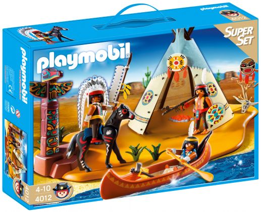 PLAYMOBIL Western 4012 SuperSet Campement des Indiens