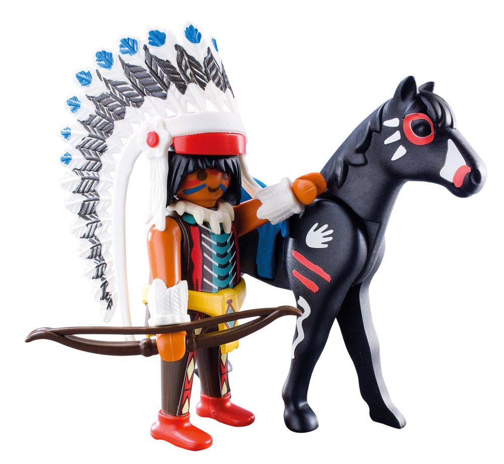 Playmobil Western 4012 pas cher, SuperSet Campement des Indiens