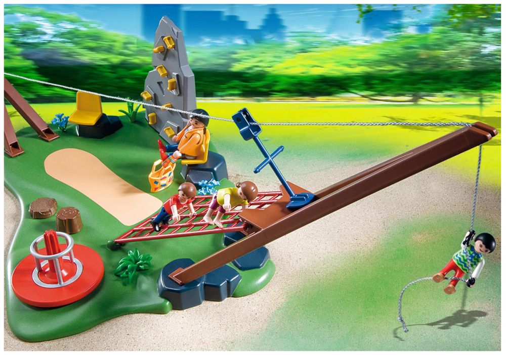 Playmobil Jardin d'enfants avec tyrolienne.