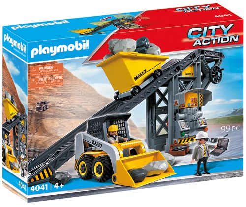 PLAYMOBIL City Action 4041 Convoyeur avec pelleteuse