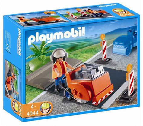 PLAYMOBIL City Action 4044 Ouvrier avec scie à bitume