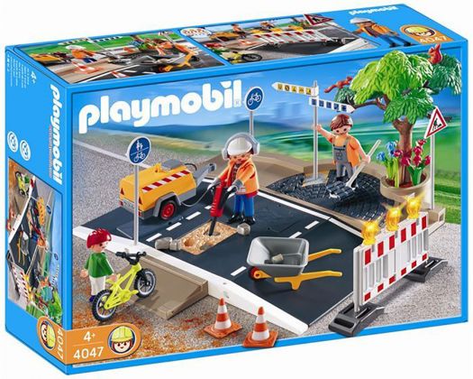 PLAYMOBIL City Action 4047 Ouvriers et entretien de route