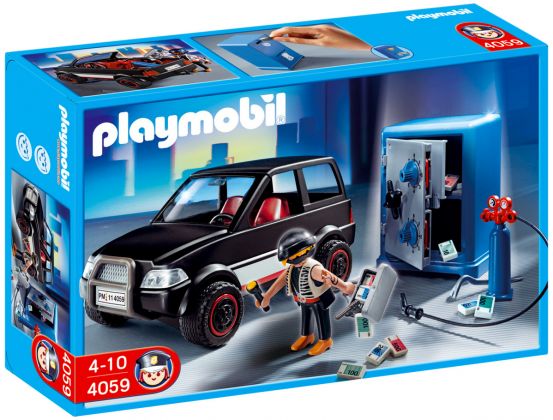 PLAYMOBIL City Action 4059 Voiture et cambrioleur de coffre-fort