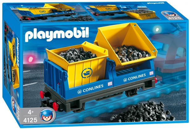 PLAYMOBIL City Action 4125 Wagon avec bennes basculantes