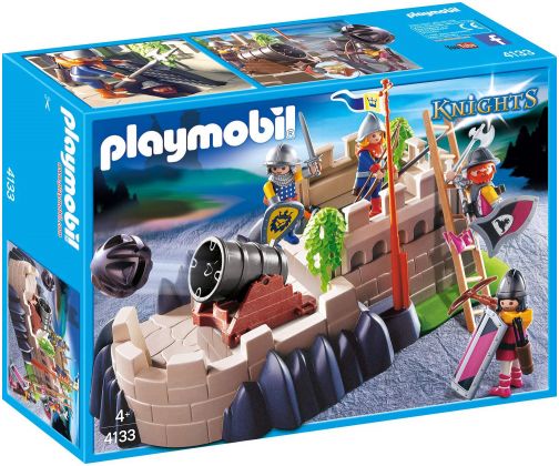 PLAYMOBIL Knights 4133 Chevaliers avec tour de défense