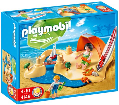 PLAYMOBIL Summer Fun 4149 CompactSet Vacanciers à la plage