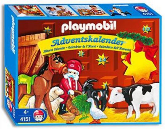 PLAYMOBIL Christmas 4151 Calendrier de l'Avent Animaux / Etable