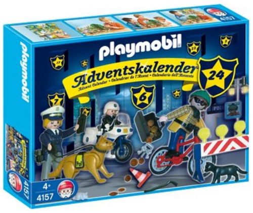 PLAYMOBIL Christmas 4157 Calendrier de l’Avent Policiers et cambrioleur