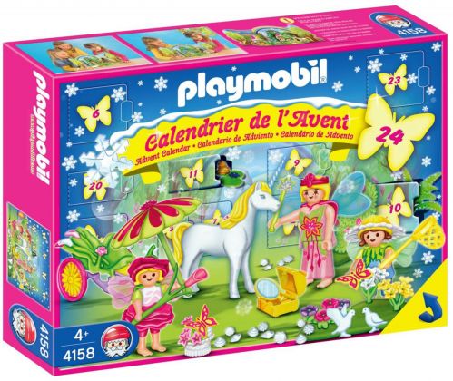 PLAYMOBIL Christmas 4158 Calendrier de l'Avent : Licorne au pays des Fées