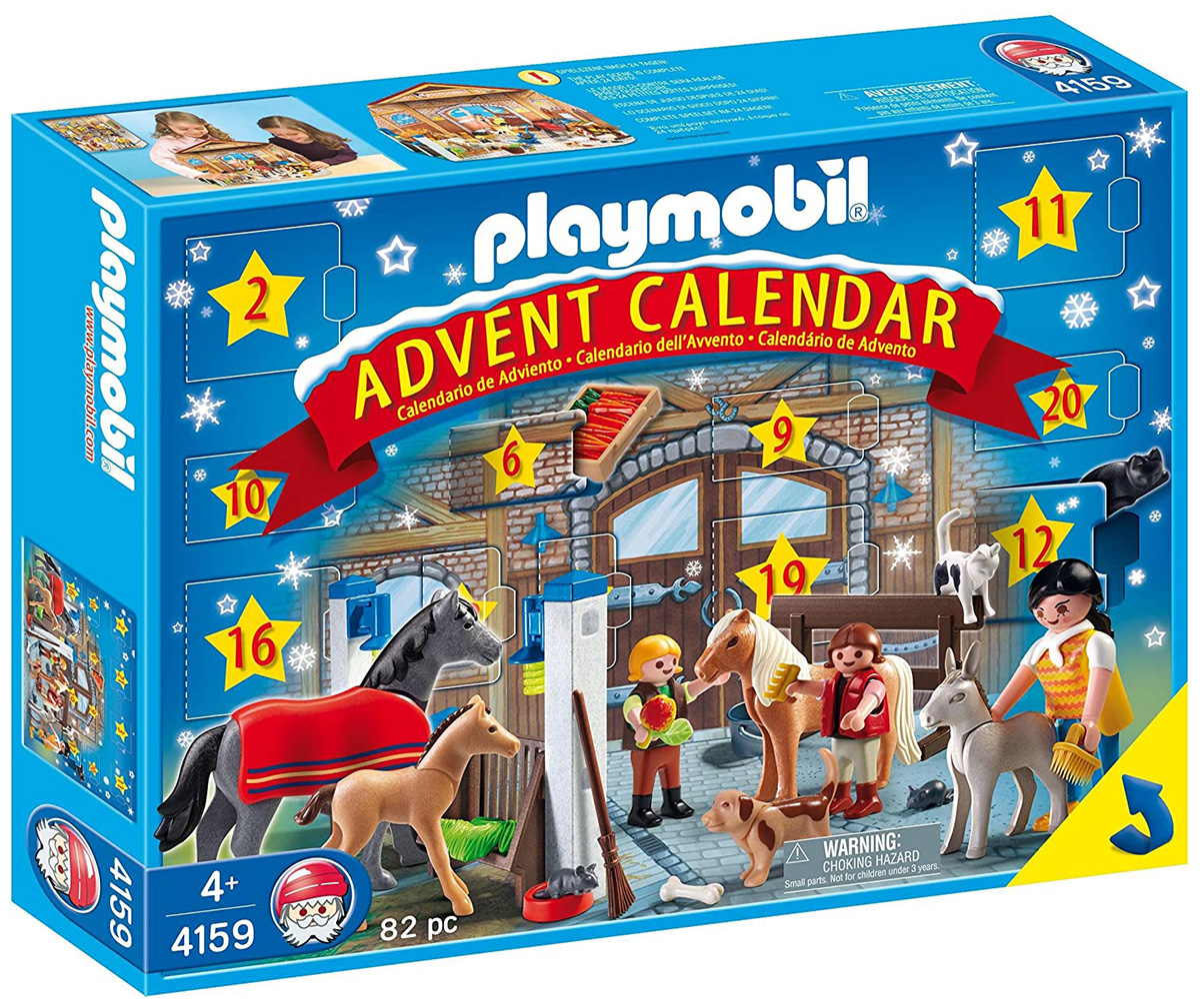 Playmobil Christmas 4159 pas cher, Calendrier de l'Avent Centre équestre