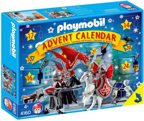 PLAYMOBIL Christmas 4160 Calendrier de l'Avent Chevaliers des Dragons