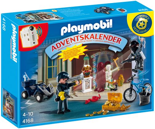 PLAYMOBIL Christmas 4168 Calendrier de l'Avent Policier et voleur d'antiquités