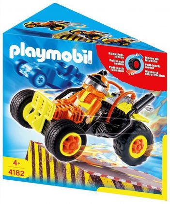 PLAYMOBIL Sports & Action 4184 Pilote avec voiture transformable rouge