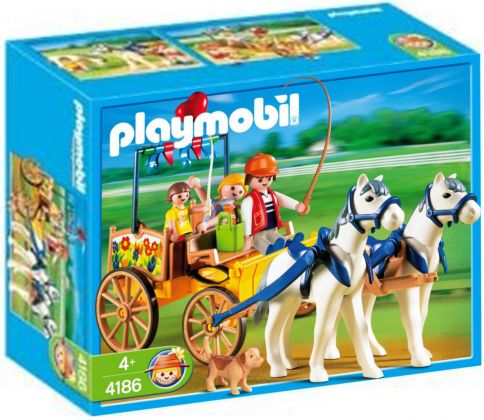 PLAYMOBIL Country 4186 Famille et calèche