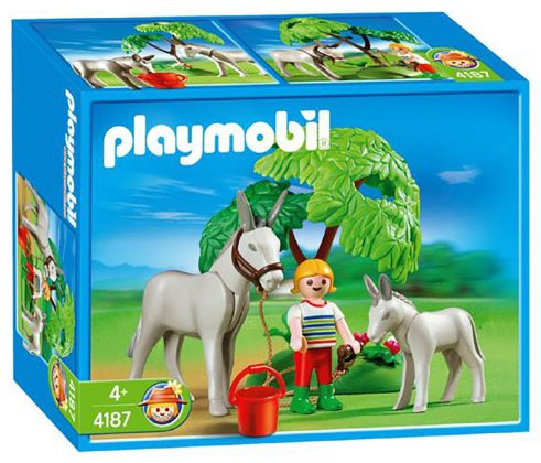 PLAYMOBIL Country 4187 Âne avec Ânon