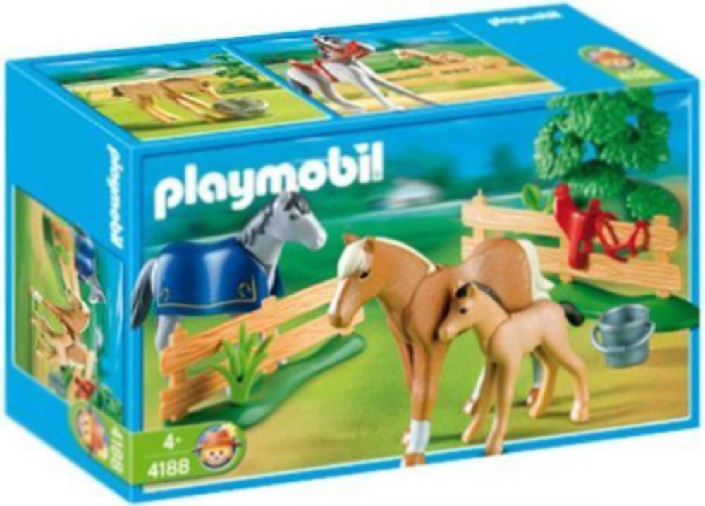 Playmobil Country 4188 pas cher, Famille de chevaux