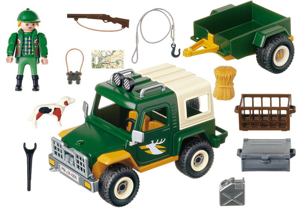 Playmobil Country 4209 pas cher, Bûcheron / troncs d'arbres / tracteur