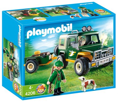PLAYMOBIL Country 4206 Forestier / 4x4 / Remorque