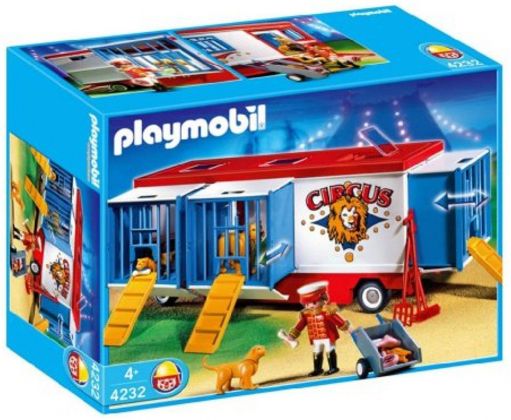 PLAYMOBIL City Life 4232 Monsieur Loyal avec remorque aux fauves