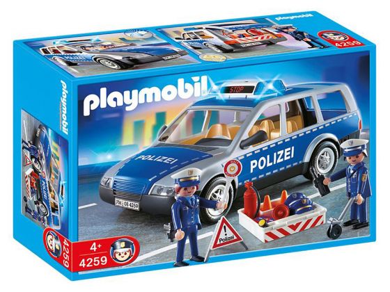 PLAYMOBIL City Action 4259 Voiture de police et patrouille