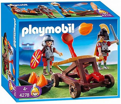 PLAYMOBIL History 4278 Officier romain / soldat / catapulte