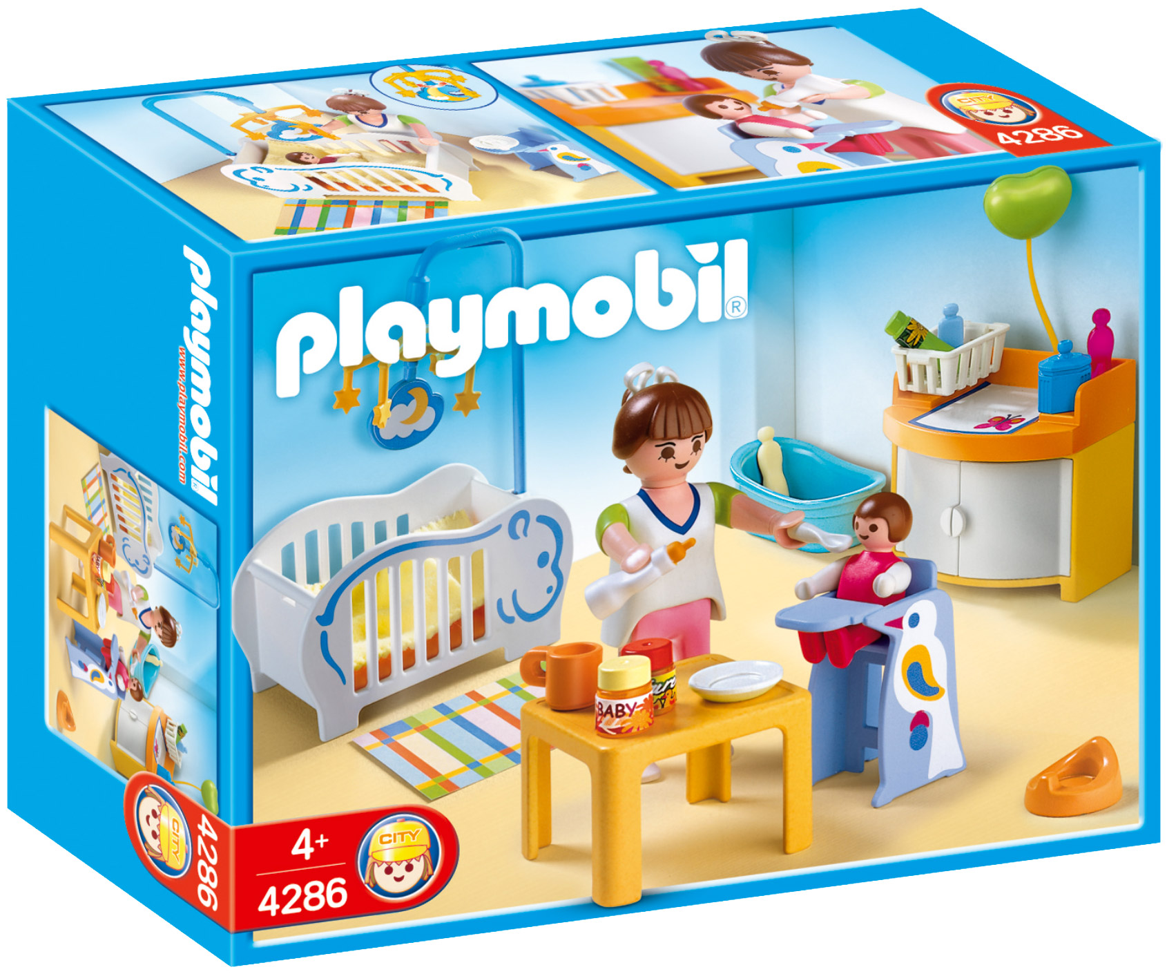 Playmobil City Life 4286 pas cher, Chambre de bébé