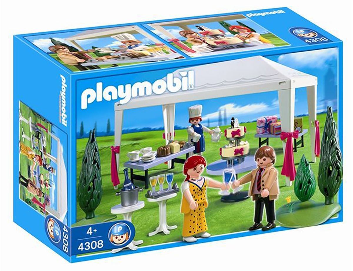 Playmobil City Life 4308 pas cher, Invités et tente de réception